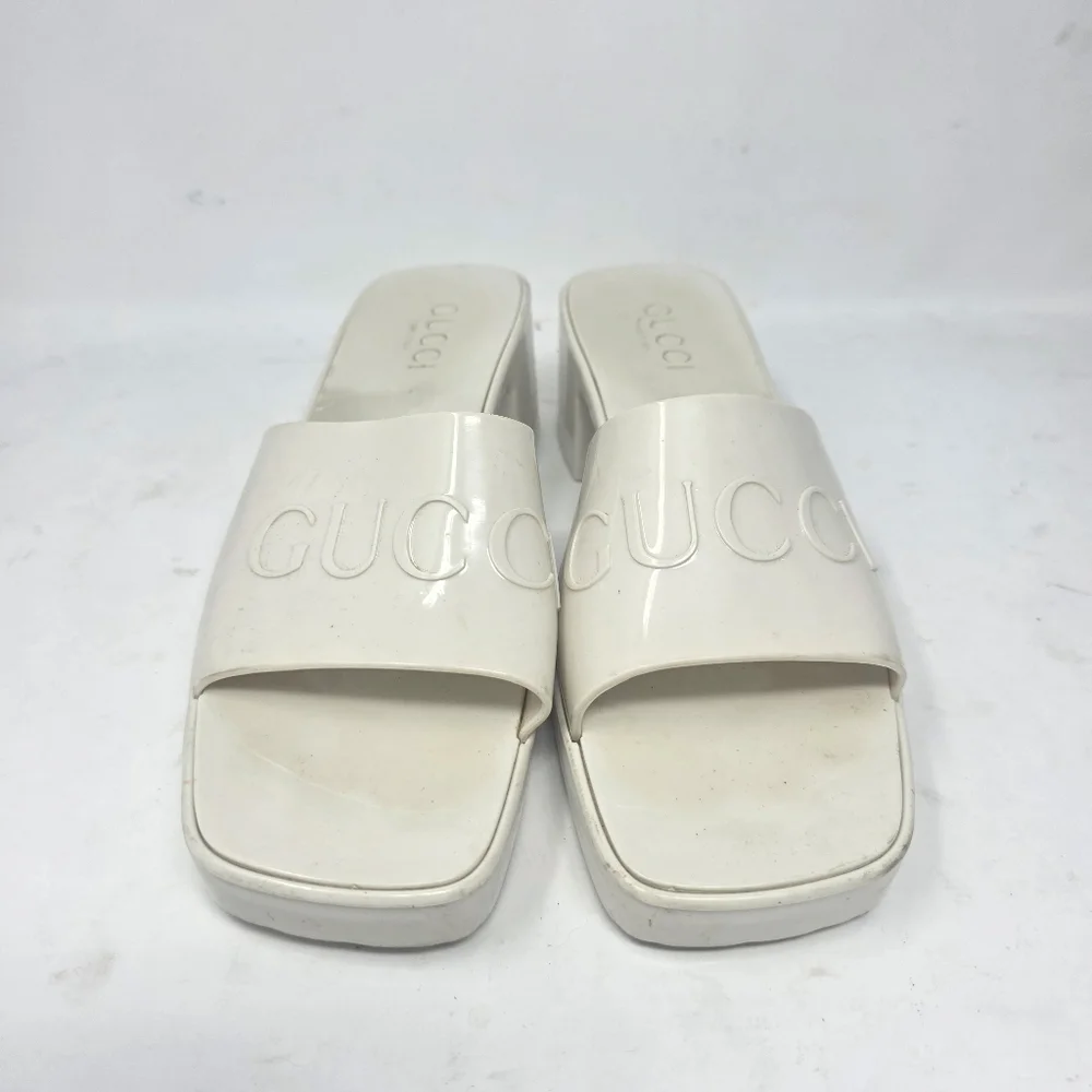 Gucci Cream Mules - Picture 2 of 10